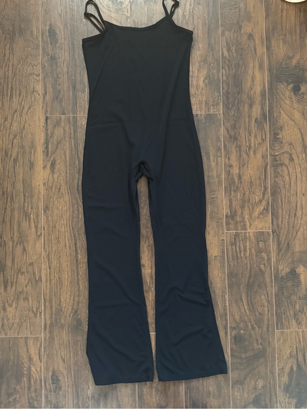Sunzel Large Black Flare Athletic Jumpsuit